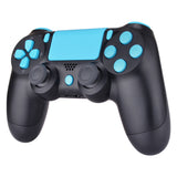 eXtremeRate Replacement D-pad R1 L1 R2 L2 Triggers Touchpad Action Home Share Options Buttons, Heaven Blue Full Set Buttons Repair Kits with Tool for PS4 Slim PS4 Pro CUH-ZCT2 Controller - SP4J0410