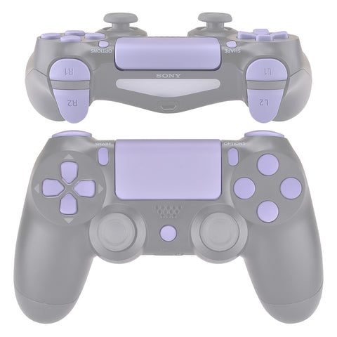 eXtremeRate Replacement D-pad R1 L1 R2 L2 Triggers Touchpad Action Home Share Options Buttons, Light Violet Full Set Buttons Repair Kits with Tool for PS4 Slim PS4 Pro CUH-ZCT2 Controller - SP4J0412