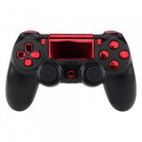 eXtremeRate Chrome Red Replacement D-pad R1 L1 R2 L2 Triggers Touchpad Action Home Share Options Buttons, Full Set Buttons Repair Kits with Tool for PS4 Slim PS4 Pro CUH-ZCT2 Controller - SP4J0415