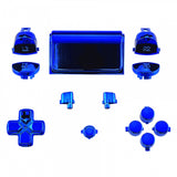 eXtremeRate Chrome Blue Replacement D-pad R1 L1 R2 L2 Triggers Touchpad Action Home Share Options Buttons, Full Set Buttons Repair Kits with Tool for PS4 Slim PS4 Pro CUH-ZCT2 Controller - SP4J0416