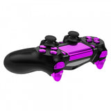 eXtremeRate Chrome Purple Replacement D-pad R1 L1 R2 L2 Triggers Touchpad Action Home Share Options Buttons, Full Set Buttons Repair Kits with Tool for PS4 Slim PS4 Pro CUH-ZCT2 Controller - SP4J0417