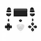 eXtremeRate Black Classic Symbols Classical Symbols Replacement Full Set Buttons for PS4 Slim PS4 Pro CUH-ZCT2 Controller - Compatible with PS4 DTFS LED Kit - Controller NOT Included - SP4J0505