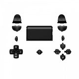 eXtremeRate Black Classic Symbols Classical Symbols Replacement Full Set Buttons for PS4 Slim PS4 Pro CUH-ZCT2 Controller - Compatible with PS4 DTFS LED Kit - Controller NOT Included - SP4J0505