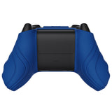 PlayVital Scorpion Edition Two-Tone Anti-Slip Silicone Case Cover for Xbox Series X/S Controller, Soft Rubber Case for Xbox Core Controller with Thumb Grip Caps - Blue & Black - SPX3001