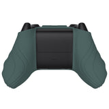 PlayVital Scorpion Edition Two-Tone Anti-Slip Silicone Case Cover for Xbox Series X/S Controller, Soft Rubber Case for Xbox Core Controller with Thumb Grip Caps - Templeton Gray & Jade Grey - SPX3009