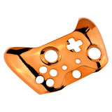 eXtremeRate Chrome Orange Edition Front Housing Shell Faceplate for Xbox One S & Xbox One X Controller (Model 1708) - SXOFD07