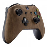 eXtremeRate Custom Wood Grain Soft Touch Top Housing Shell for Xbox One X & One S Controller - SXOFS01