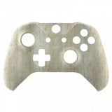 eXtremeRate Pine Wood Grain Patterned Front Housing Shell Faceplate for Xbox One S & Xbox One X Controller Model 1708 - Controller NOT Included - SXOFS10