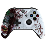 eXtremeRate Clown HAHAHA Faceplate Cover Soft Touch Front Housing Shell Comfortable Soft Grip Replacement Kit for Microsoft Xbox One X & One S Controller - SXOFT57X