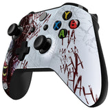 eXtremeRate Clown HAHAHA Faceplate Cover Soft Touch Front Housing Shell Comfortable Soft Grip Replacement Kit for Microsoft Xbox One X & One S Controller - SXOFT57X