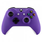 eXtremeRate Soft Touch Grip Purple Front Housing Shell Faceplate for Microsoft Xbox One X & One S Controller - SXOFX05