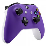 eXtremeRate Soft Touch Grip Purple Front Housing Shell Faceplate for Microsoft Xbox One X & One S Controller - SXOFX05