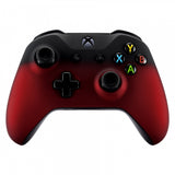 eXtremeRate Shadow Red Soft Touch Grip Front Housing Shell Faceplate for Microsoft Xbox One S & Xbox One X Controller - SXOFX10