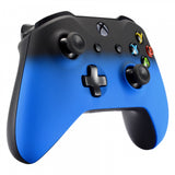 eXtremeRate Shadow Blue Soft Touch Grip Front Housing Shell Faceplate for Microsoft Xbox One S & Xbox One X Controller - SXOFX13