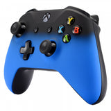 eXtremeRate Shadow Blue Soft Touch Grip Front Housing Shell Faceplate for Microsoft Xbox One S & Xbox One X Controller - SXOFX13