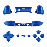 eXtremeRate LB RB LT RT Bumpers Triggers D-Pad ABXY Start Back Sync Buttons, Blue Full Set Buttons Repair Kits with Tools for Xbox One S & Xbox One X Controller (Model 1708) - SXOJ0203