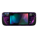 PlayVital Full Set Protective Skin Decal for Steam Deck LCD, Custom Stickers Vinyl Cover for Steam Deck OLED - Purple Deep Space - SDTM020