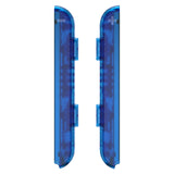 eXtremeRate Clear Blue Replacement shell for NS Switch Joycon Strap, Custom Joy-Con Wrist Strap Housing Buttons for NS Switch - 2 Pack - UEM504