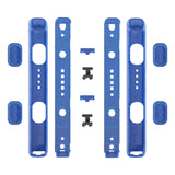 eXtremeRate Clear Blue Replacement shell for NS Switch Joycon Strap, Custom Joy-Con Wrist Strap Housing Buttons for NS Switch - 2 Pack - UEM504