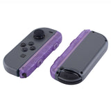 eXtremeRate Clear Atomic Purple Replacement shell for Nintendo Switch Joycon Strap, Custom Joy-Con Wrist Strap Housing Buttons for Nintendo Switch - 2 Pack - UEM505