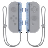 eXtremeRate Glacier Blue Replacement shell for Nintendo Switch Joycon Strap, Custom Joy-Con Wrist Strap Housing Buttons for Nintendo Switch - 2 Pack - UEM506