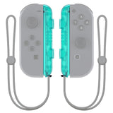 eXtremeRate Emerald Green Replacement shell for NS Switch Joycon Strap, Custom Joy-Con Wrist Strap Housing Buttons for NS Switch - 2 Pack - UEM508