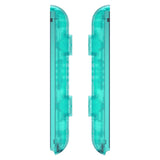 eXtremeRate Emerald Green Replacement shell for NS Switch Joycon Strap, Custom Joy-Con Wrist Strap Housing Buttons for NS Switch - 2 Pack - UEM508