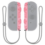 eXtremeRate Cherry Pink Replacement shell for NS Switch Joycon Strap, Custom Joy-Con Wrist Strap Housing Buttons for NS Switch - 2 Pack - UEM509