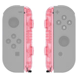 eXtremeRate Cherry Pink Replacement shell for NS Switch Joycon Strap, Custom Joy-Con Wrist Strap Housing Buttons for NS Switch - 2 Pack - UEM509