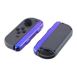 eXtremeRate Chameleon Purple Glossy Replacement shell for Nintendo Switch Joycon Strap, Custom Joy-Con Wrist Strap Housing Buttons for Nintendo Switch - 2 Pack - UEP301