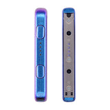 eXtremeRate Chameleon Purple Glossy Replacement shell for Nintendo Switch Joycon Strap, Custom Joy-Con Wrist Strap Housing Buttons for Nintendo Switch - 2 Pack - UEP301