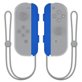 eXtremeRate Blue Soft Touch Replacement shell for NS Switch Joycon Strap, Custom Joy-Con Wrist Strap Housing Buttons for NS Switch - 2 Pack - UEP305