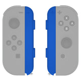 eXtremeRate Blue Soft Touch Replacement shell for NS Switch Joycon Strap, Custom Joy-Con Wrist Strap Housing Buttons for NS Switch - 2 Pack - UEP305