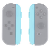 eXtremeRate Heaven Blue Replacement shell for Nintendo Switch Joycon Strap, Custom Joy-Con Wrist Strap Housing Buttons for Nintendo Switch - 2 Pack - UEP307