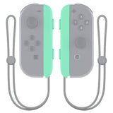 eXtremeRate Mint Green Replacement shell for Nintendo Switch Joycon Strap, Custom Joy-Con Wrist Strap Housing Buttons for Nintendo Switch - 2 Pack - UEP308