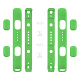 eXtremeRate Green Soft Touch Replacement shell for NS Switch Joycon Strap, Custom Joy-Con Wrist Strap Housing Buttons for NS Switch - 2 Pack - UEP312