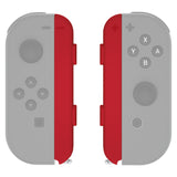 eXtremeRate Passion Red Soft Touch Replacement shell for NS Switch Joycon Strap, Custom Joy-Con Wrist Strap Housing Buttons for NS Switch - 2 Pack - UEP332