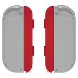 eXtremeRate Passion Red Soft Touch Replacement shell for NS Switch Joycon Strap, Custom Joy-Con Wrist Strap Housing Buttons for NS Switch - 2 Pack - UEP332