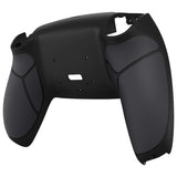 eXtremeRate Black Performance Rubberized Grip Redesigned Back Shell for PS5 Controller eXtremerate RISE Remap Kit - Controller & RISE Remap Board NOT Included - UPFU6001