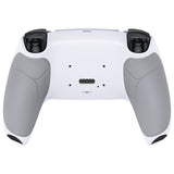 eXtremeRate White Performance Rubberized Grip Redesigned Back Shell for PS5 Controller eXtremerate RISE Remap Kit - Controller & RISE Remap Board NOT Included - UPFU6002