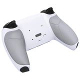 eXtremeRate White Performance Rubberized Grip Redesigned Back Shell for PS5 Controller eXtremerate RISE Remap Kit - Controller & RISE Remap Board NOT Included - UPFU6002