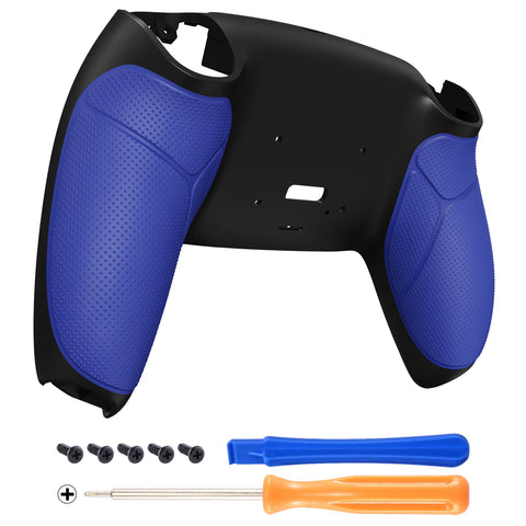 eXtremeRate Blue Performance Rubberized Grip Redesigned Back Shell for PS5 Controller eXtremerate RISE Remap Kit - Controller & RISE Remap Board NOT Included - UPFU6003