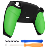 eXtremeRate Green Performance Rubberized Grip Redesigned Back Shell for PS5 Controller eXtremerate RISE Remap Kit - Controller & RISE Remap Board NOT Included - UPFU6004