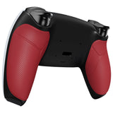 eXtremeRate Red Performance Rubberized Grip Redesigned Back Shell for PS5 Controller eXtremerate RISE Remap Kit - Controller & RISE Remap Board NOT Included - UPFU6005