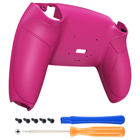 eXtremeRate Nova Pink Performance Rubberized Grip Redesigned Back Shell for PS5 Controller eXtremerate RISE Remap Kit - Controller & RISE Remap Board NOT Included - UPFU6009