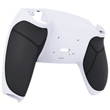 eXtremeRate Black White Performance Rubberized Grip Redesigned Back Shell for PS5 Controller eXtremerate RISE Remap Kit - Controller & RISE Remap Board NOT Included - UPFU6010