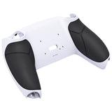 eXtremeRate Black White Performance Rubberized Grip Redesigned Back Shell for PS5 Controller eXtremerate RISE Remap Kit - Controller & RISE Remap Board NOT Included - UPFU6010