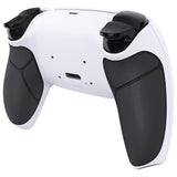 eXtremeRate Black White Performance Rubberized Grip Redesigned Back Shell for PS5 Controller eXtremerate RISE Remap Kit - Controller & RISE Remap Board NOT Included - UPFU6010