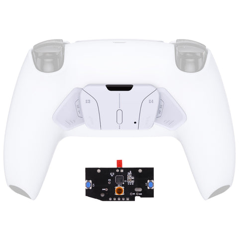 eXtremeRate Turn RISE to RISE4 Kit – Redesigned Solid White K1 K2 K3 K4 Back Buttons Housing & Remap PCB Board for PS5 Controller eXtremeRate RISE & RISE4 Remap kit - Controller & Other RISE Accessories NOT Included - VPFM5002P