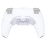 eXtremeRate Transparent Clear Replacement Redesigned K1 K2 K3 K4 Back Buttons Housing Shell for PS5 Controller RISE4 Remap Kit - Controller & RISE4 Remap Board NOT Included - VPFM5003